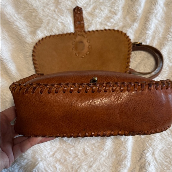 Valentino Garavani Brown Leather Boho Saddle Bag with Scarab - EUC - Picture 6 of 9